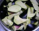 キムチの素でナス炒め作り方1写真
