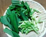 行者にんにく(アイヌネギ)と豚肉の炒め物作り方1写真