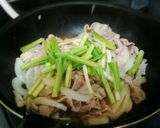行者にんにく(アイヌネギ)と豚肉の炒め物作り方3写真
