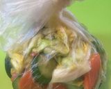 春キャベツ浅漬♪顆粒ダシ＋酢♪ポリ袋で作り方6写真