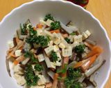 まるごとごぼうとチーズのごまドレサラダ作り方3写真