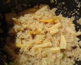 筍とあおやぎ貝の炊き込みご飯作り方5写真
