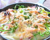 スキレットで簡単♫粒マヨ味✿はんぺんピザ作り方10写真