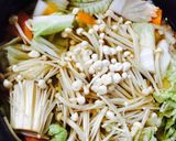 鶏ガラで♪野菜たっぷり和風のスープ作り方4写真