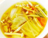 鶏ガラで♪野菜たっぷり和風のスープ作り方5写真