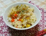 簡単！ツナとコーンの洋風炊き込みご飯☆作り方7写真
