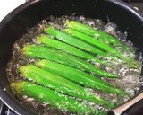 オクラの胡麻和え~マヨ味噌風~｡:°ஐ♡作り方3写真