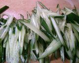 簡単もやしとキュウリとめかぶのポン酢和え作り方1写真