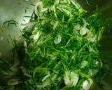 まるごと新玉ねぎとおかひじきの豆腐サラダ作り方3写真