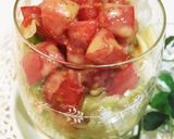 簡単一瞬でカフェスタイル＊グラスサラダ作り方1写真