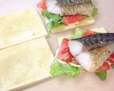 糖質オフ ☆高野豆腐パンでサバサンド☆作り方6写真