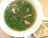 グリンピースたっぷりスープ作り方6写真