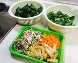 簡単 時短 小松菜とあげの煮物作り方1写真