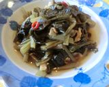 ♪豚肉と野沢菜の炒め煮 本当に美味し~い作り方4写真