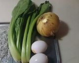 新玉ねぎのカルシュウムたっぷり卵炒め作り方1写真