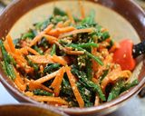 ほうれん草と人参のゴマ醤油麹和え作り方6写真