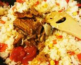 さんま蒲焼き缶詰で☆ちょっと洋風な炒飯作り方3写真