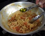 しらすとトマトソースのパスタ作り方14写真