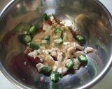 まるごとトマトのバンバンジー風サラダ♫作り方4写真