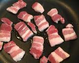 ヨシダソースで煮る~冷凍大根と豚肉の煮物作り方3写真