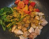 ☆ほうれん草とトマトのカレー炒め☆作り方5写真