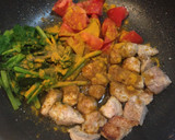 ☆ほうれん草とトマトのカレー炒め☆作り方5写真