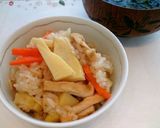出汁から作る♪本格たけのこご飯(^～^)作り方13写真