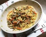 残り物きんぴらごぼうでスープパスタ☆作り方7写真