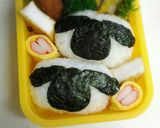 大量生産☆俵おにぎりdeひつじのショーン作り方4写真