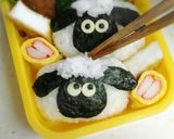 大量生産☆俵おにぎりdeひつじのショーン作り方7写真