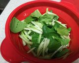 チンゲン菜とささ身の中華風和え物作り方1写真