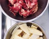 タケノコと牛肉の炒め物作り方1写真