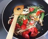 残り物野菜でコンソメパスタ作り方5写真