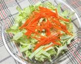 キャベツと鶏ささみの和風サラダ作り方4写真