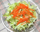 キャベツと鶏ささみの和風サラダ作り方4写真