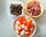 筑前煮風〜甘辛✩鶏肉と野菜の煮物作り方1写真