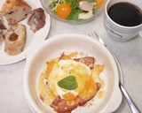 厚切ソーセージのマヨ焼ポーチドエッグ載せ作り方11写真