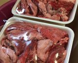 トロトロ牛すじ肉だけの煮込み作り方1写真
