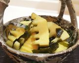 京都のおばんざい＊旬の筍と若芽の炊いたん作り方4写真