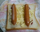 じゅわっと肉汁・シャウエッセントースト作り方3写真
