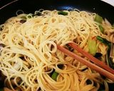 小松菜としめじで だし香る簡単和風パスタ作り方4写真