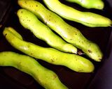 たけのこと空豆のペペロンチーノ作り方1写真