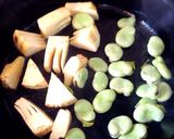 たけのこと空豆のペペロンチーノ作り方5写真