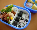 E2系 しんかんせんくん弁当（キャラ弁）作り方3写真