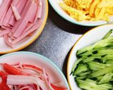 冷麺のお弁当 ♪その1…冷やし中華作り方1写真