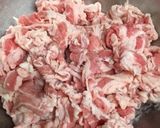 たけのこと牛肉団子のカレー炒め☆作り方1写真