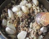 里芋の肉味噌炒め作り方4写真
