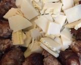たけのこと牛肉団子のカレー炒め☆作り方4写真