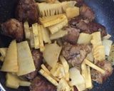 たけのこと牛肉団子のカレー炒め☆作り方5写真