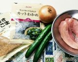 まなまゆへ♪鶏の胡麻酢和え作り方1写真